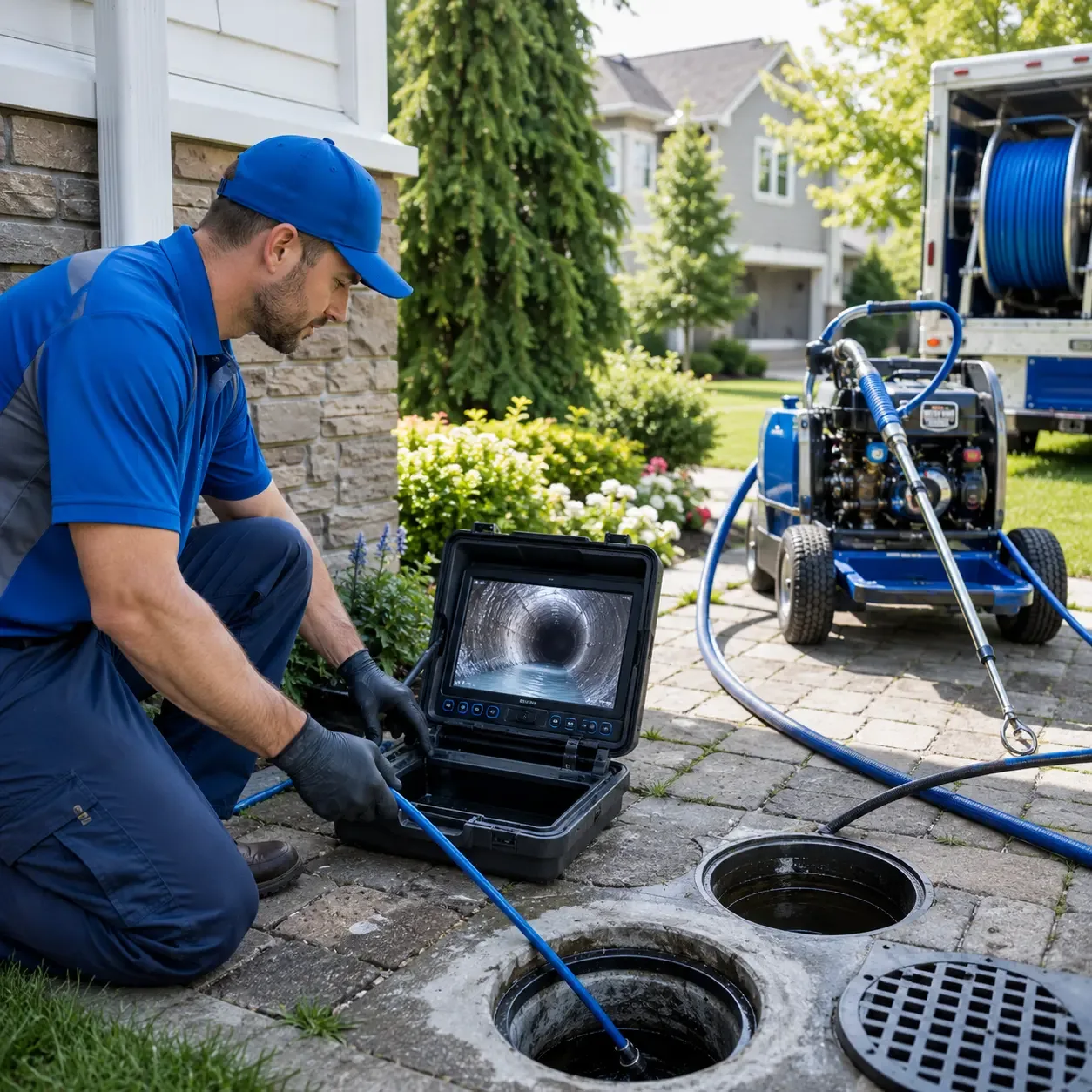 Outdoor drain cleaning professionals serving Brooks, ME