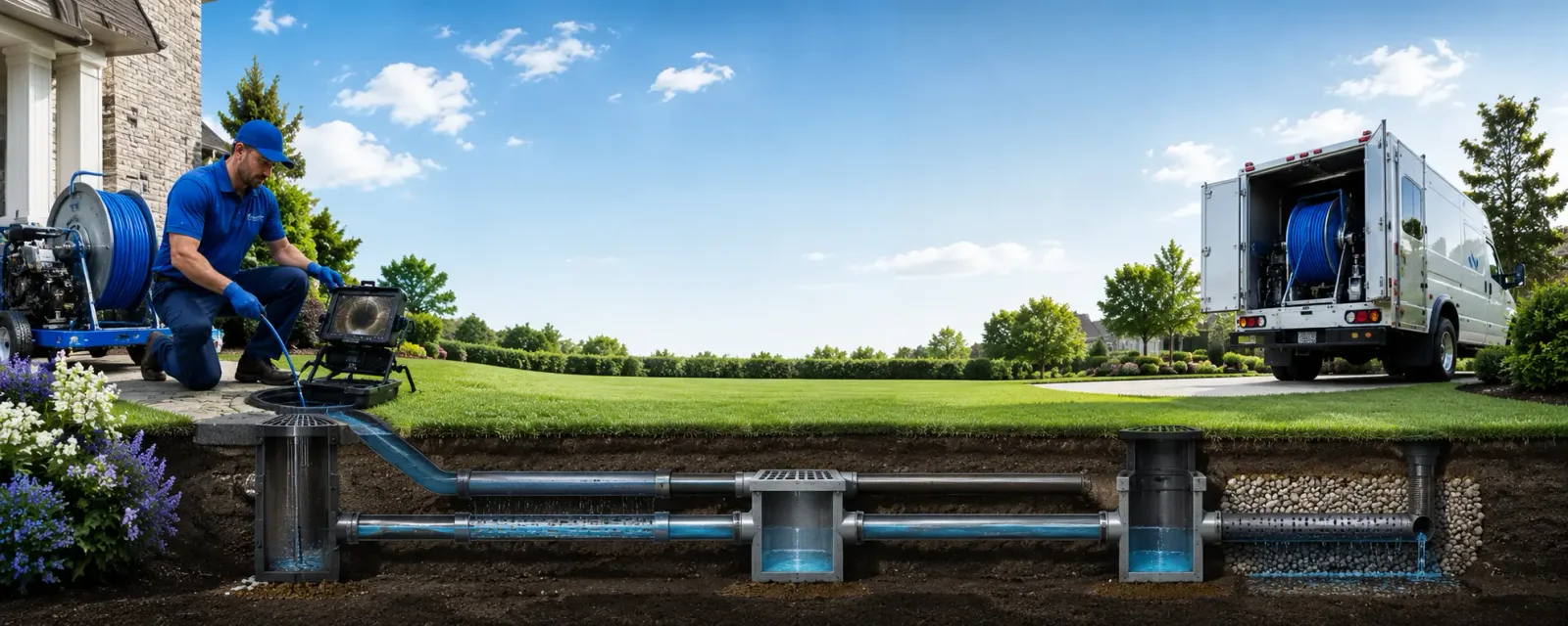 Outdoor drain cleaning information for Brooks, ME